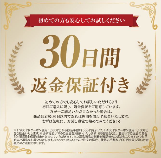 ソメルクレイ30日間返金保証付き